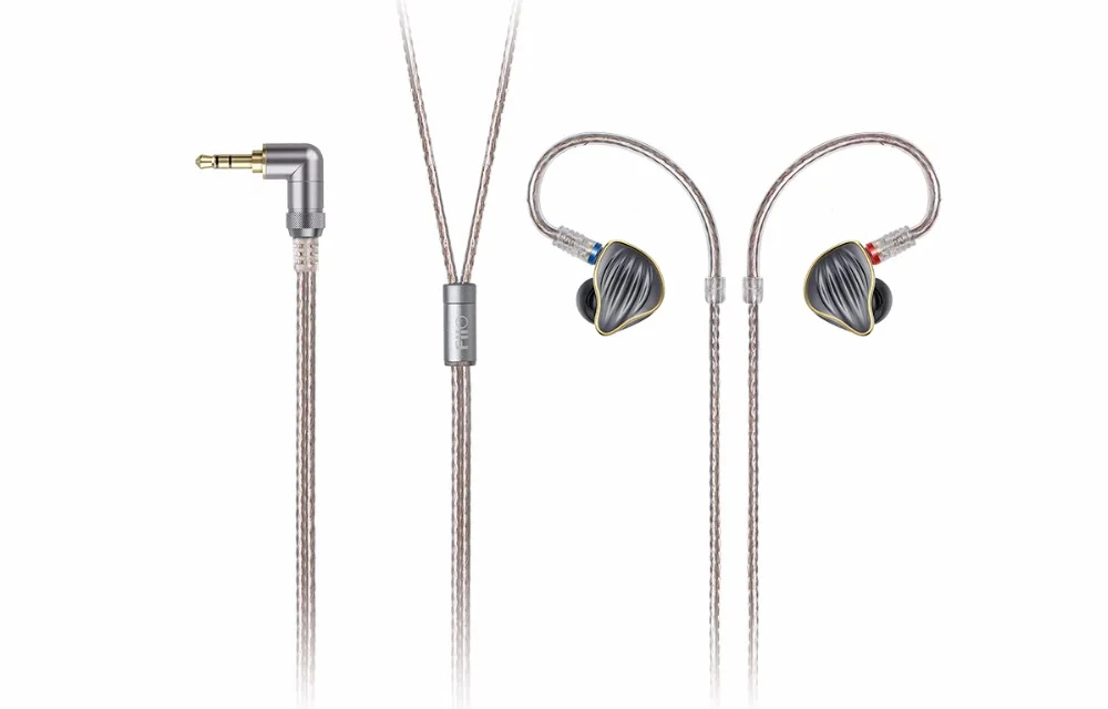 Металлический Чехол FiiO FH5, съемный кабель, MMCX дизайн, гибридный Hi-Fi наушник 3,5 мм для iOS и Android, купон