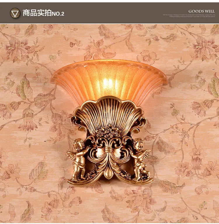 

European angel wall lamp.. The coffee shop decoration wall lamp