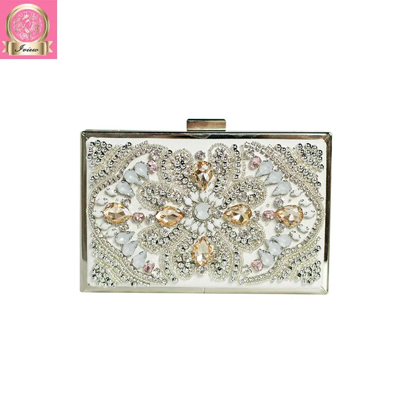 

2018 New Evening Bag Wedding Party Handbags Purse Lady Diamond Rhinestone Clutches Dinner Bags Day Clutch Hand Made