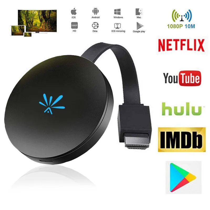 

SOONHUA G6 TV Stick 2.4GHz HD Video WiFi Display Dongle Digital HDMI Media Video Streamer TV Dongle Receiver For Chromecast 2