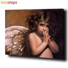 TwoSteps DIY Digitale Leinwand Ölgemälde Durch Zahlen Färbung Durch Zahlen Große Acryl Farbe Durch Zahl Kits Schöne Engel Mädchen