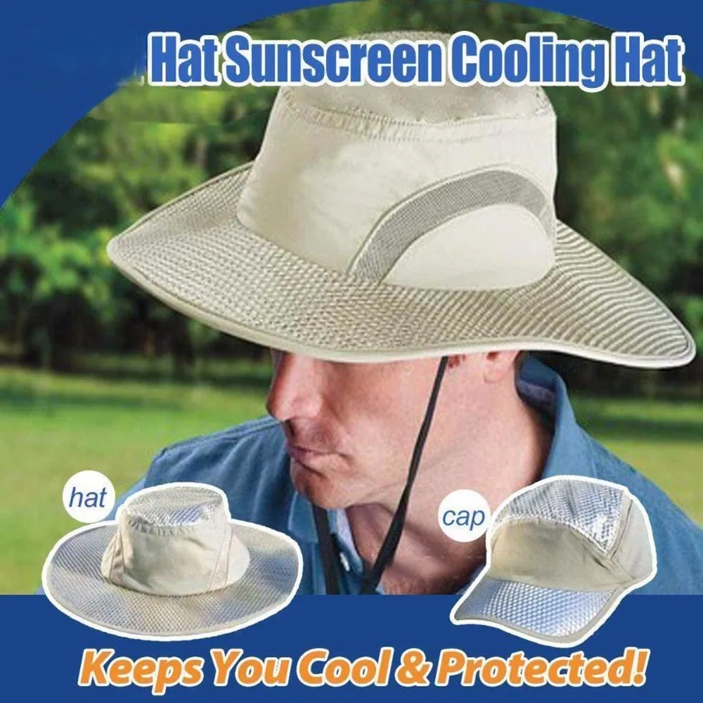 

Outdoor Anti-heatstroke Hats Summer Sunscreen Hat UV Protection Keep Cooling Ice Visors Unisex Air Conditioning Caps Party Hat