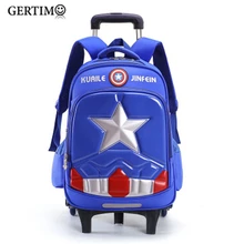 New Children's Boys Girls School Trolley Backpacks with Wheels Removable Children Elementary School Satchel Bags Travel Luggage New Children's Boys Girls School Trolley Backpacks with Wheels Removable Children Elementary School Satchel Bags Travel Luggage