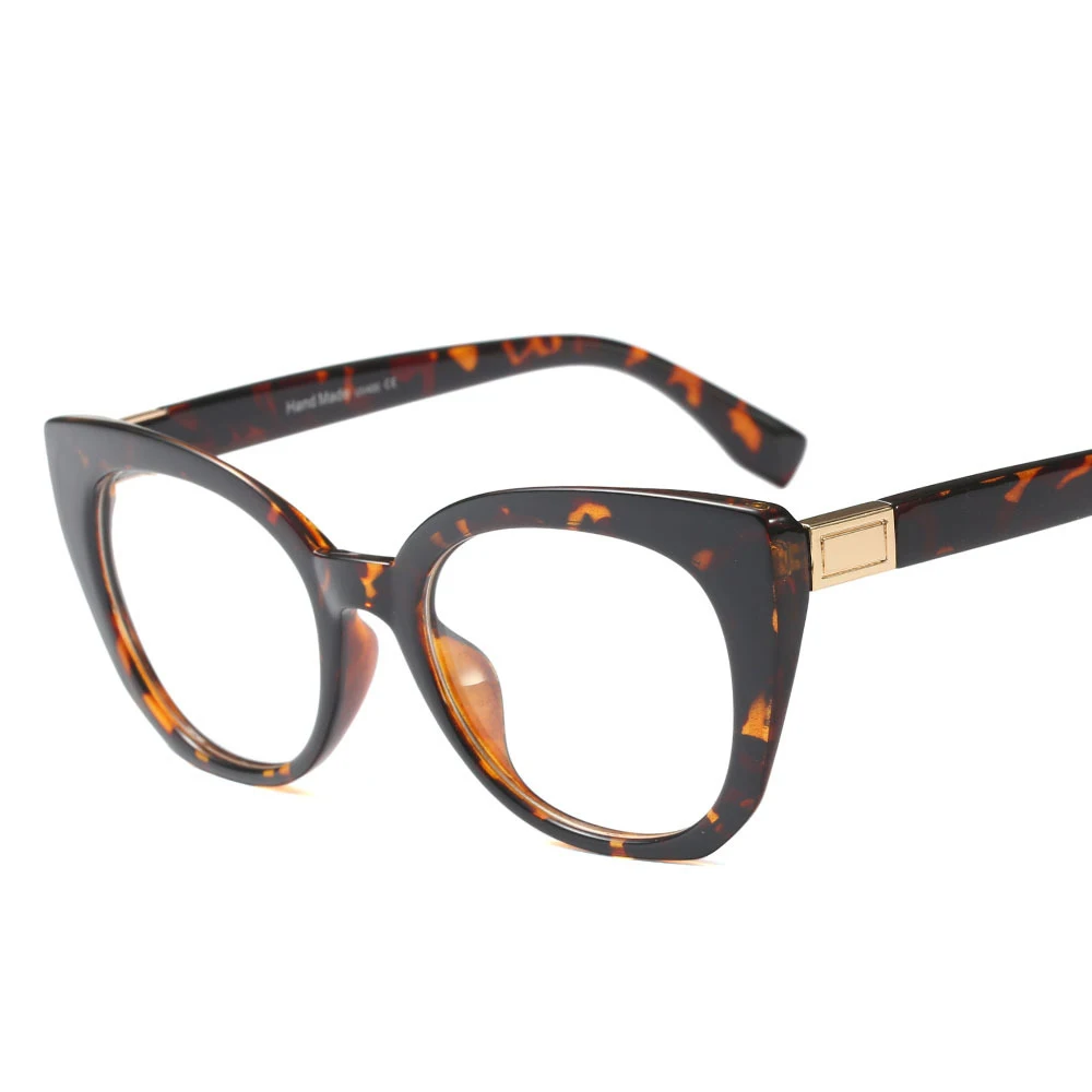 

SO&EI Fashion Cateye's Glasses Frame Ladies Spectacles Brand Designer Optical Myopia Eyewear