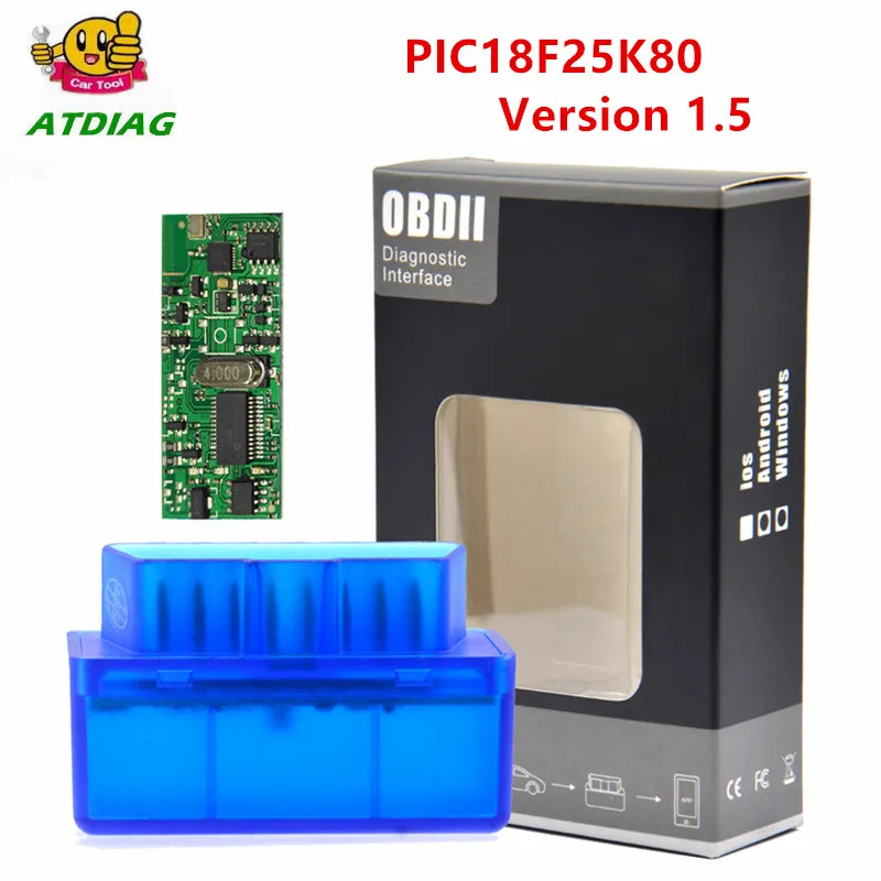 

Really V1.5 Super MINI ELM327 Bluetooth ELM 327 PIC18F25K80 Version 1.5 OBD2 / OBDII for Android Torque Car Code Scanner