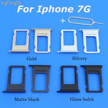 

JCD 3pcs/lot For Apple for iPhone 7 Sim Card Tray Matte balck,Gloss black,Silver,Gold Sim Tray Holder