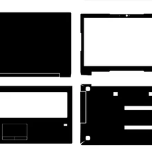 KH наклейка для ноутбука из углеродного волокна крокодиловая змеиная кожа Защитный чехол для lenovo V110-15IKB V310-15IKB 15,6"