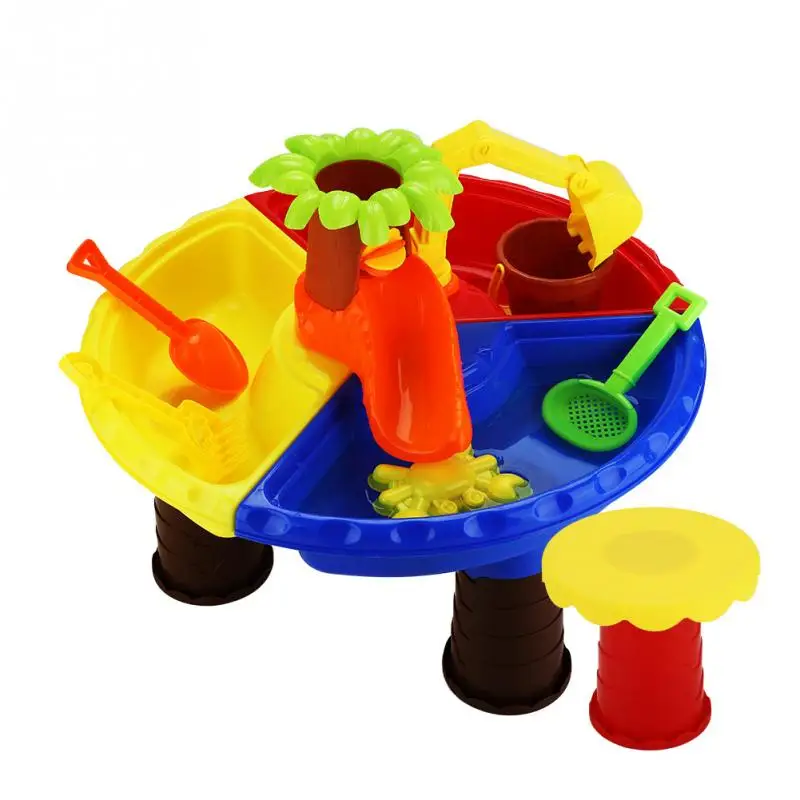 

Large Plastic Baby Beach Toys Set Round Table Water Play Toys Children Kids Educatioal Gift Sand Pool Set Sand Water Play Toys