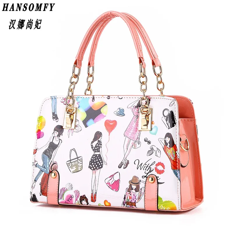 

100% Genuine leather Women handbags 2018 New shoulder bag female bag fashionista summer young fashion handbag a beautiful