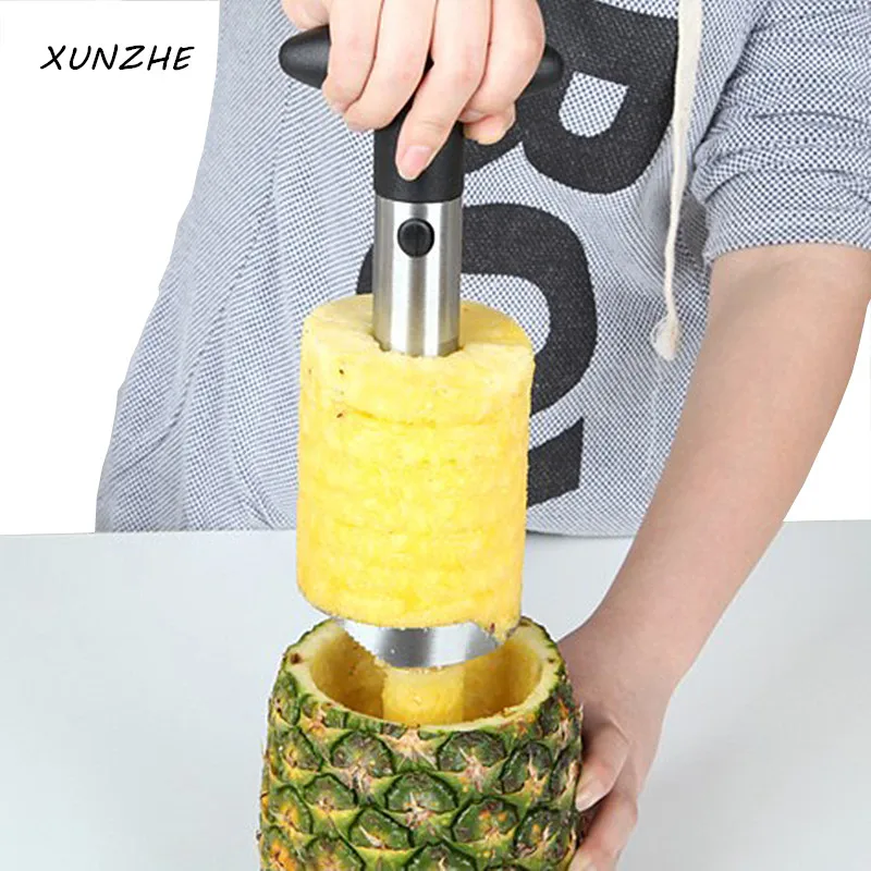 

XUNZHE Hot Sale Easy Tool Pineapple slicer peeler cutter parer knife stainless steel kitchen fruit tools cooking tools