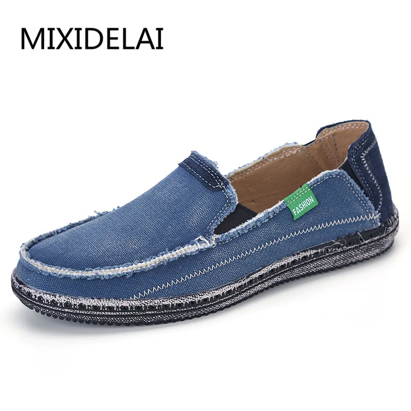 New arrival Low price Mens Breathable High Quality Casual Shoes Jeans Canvas Casual Shoes Slip On men Fashion Flats Loafer