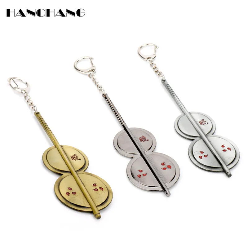 

Naruto Keychain Sharingan Key Chain Metal Key Pendant Key Rings Men Boys Backpack Keyfob Cosplay Anime Jewelry Trinket