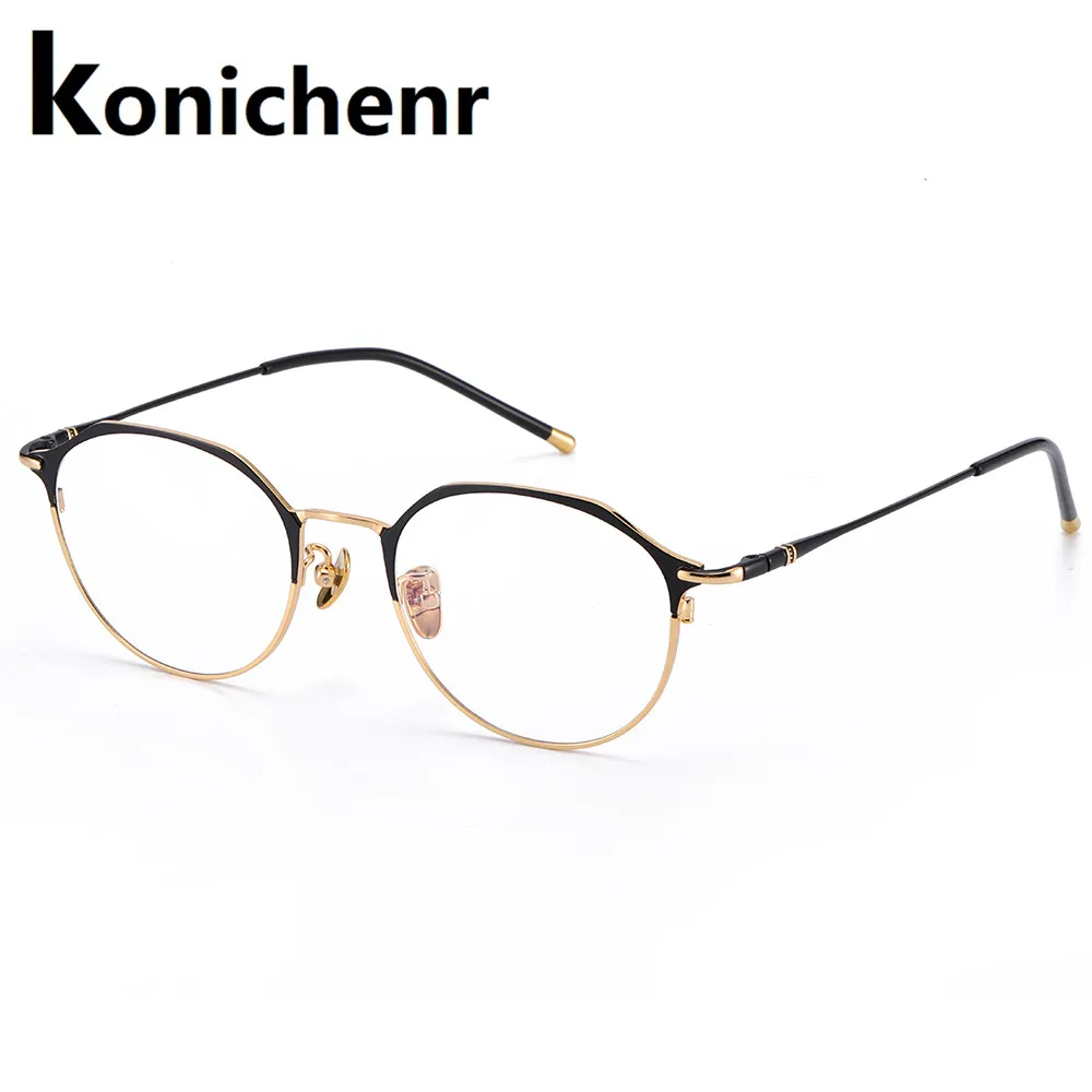 Konichenr Женская оправа для очков многоугольные нестандартные очки по рецепту