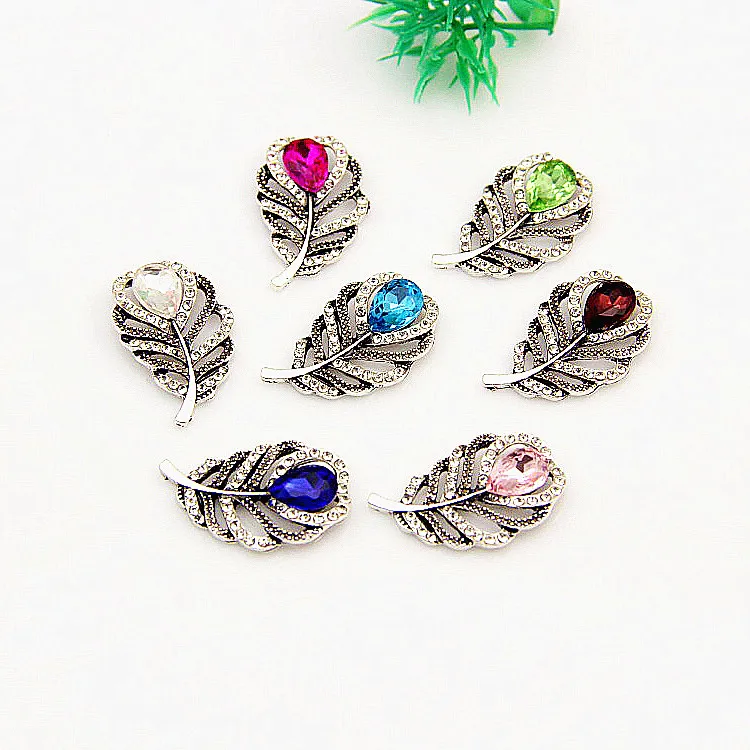 

Ancient Silver Leaf Inlay AB Colors Water Drop Rhinestone Findings For Jewelry Making Supplies Diy Hand Made Jewelry Materials