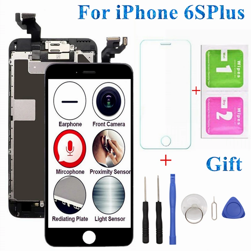 

1PCS Full Set LCD For iPhone 6 6S Plus LCD Display Touch Screen Full Assembly Replacement No Dead Pixel For iPhone 5S LCD Screen