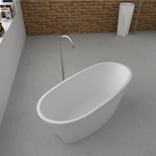 1700x800x480 мм твердый поверхностный камень CUPC одобренная Ванна овальная отдельно стоящая Corian матовая или глянцевая отделка Ванна RS65101