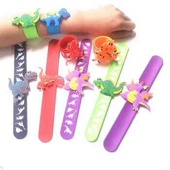

Jungle Party Dinosaur Rubber Bracelet Tropical Birthday Party Decoration Kids Boy Baby Shower Decorations Safari Party Decor