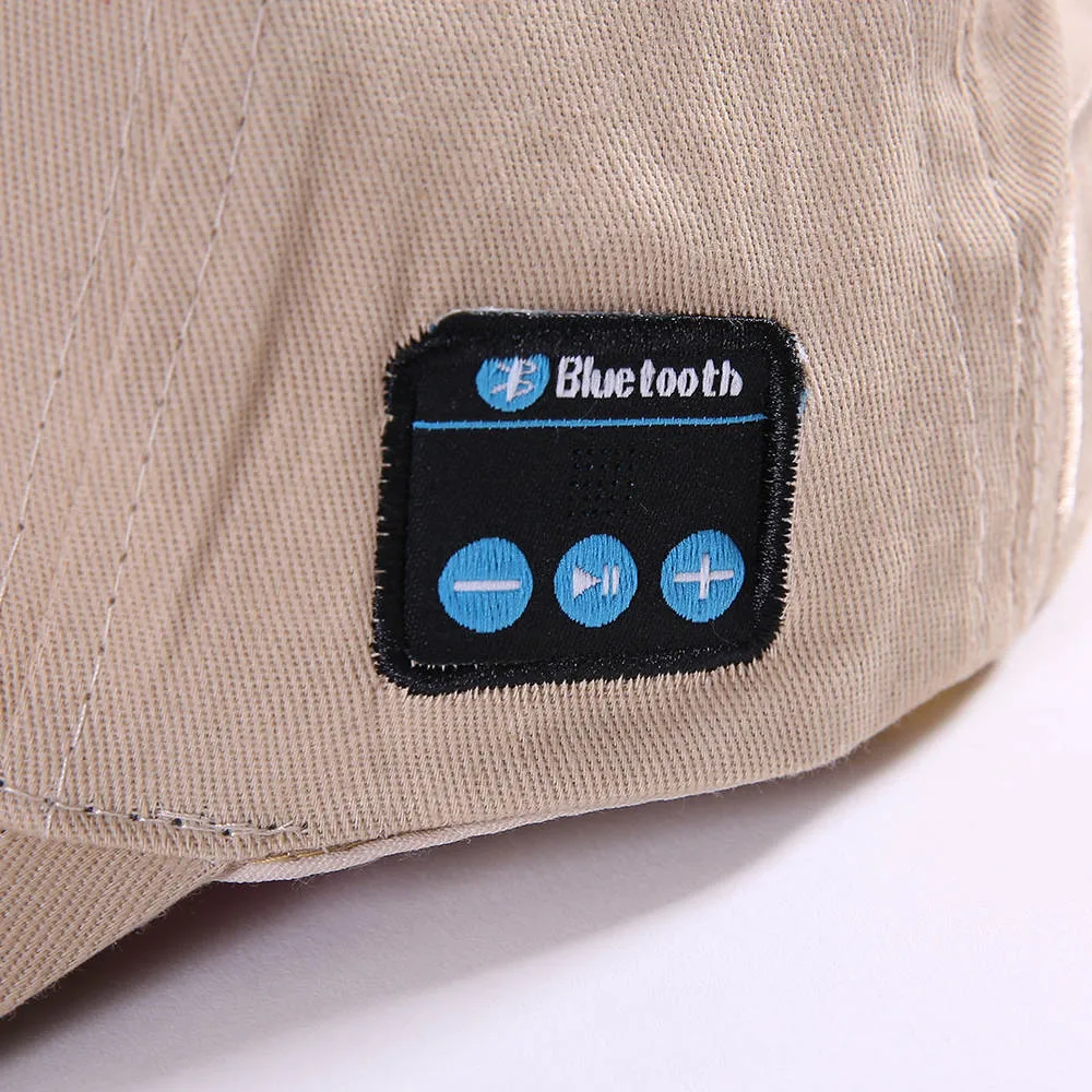 Модная повседневная мужская и женская Bluetooth шапка для спортивных занятий на свежем воздухе бейсболка звонки, музыка козырек сплошной цвет простая повседневная шапка