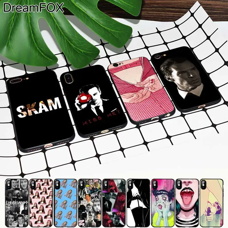 Beste DREAMFOX M394 Meisje Shawn Sherlocked Black Soft TPU Silicone Case Cover Voor Apple iPhone XR XS Max X 8 7 6 6 s Plus 5 5 s 5g SE