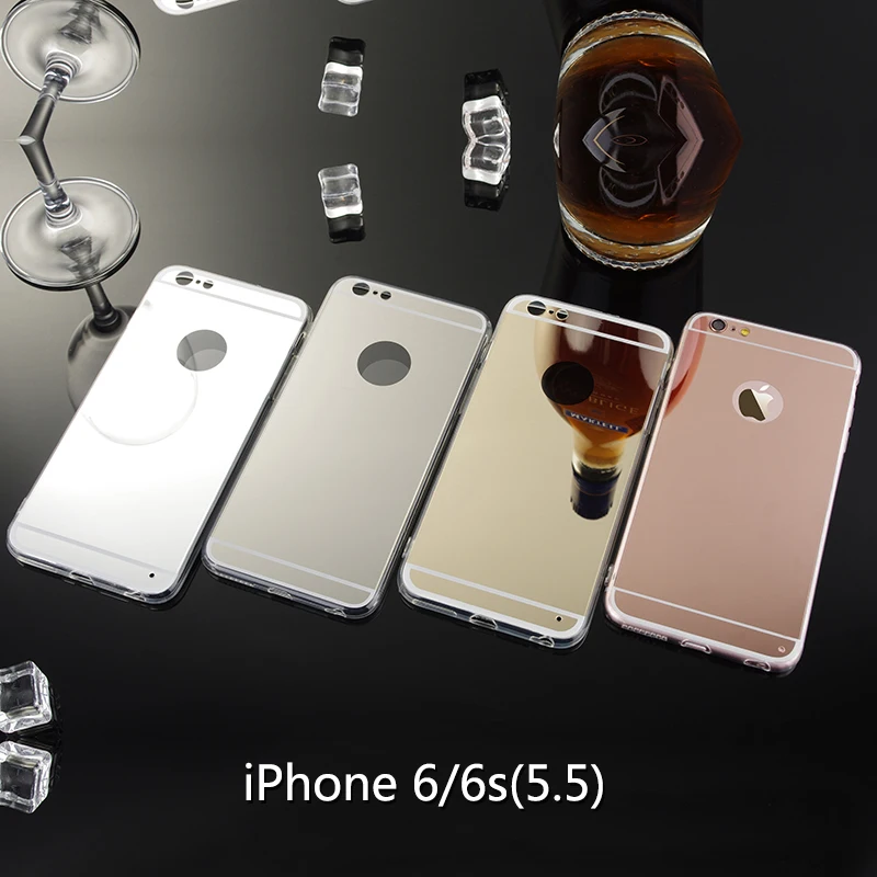 Rose Gold Phone Case For Apple iPhone 6 Plus Mirror Case