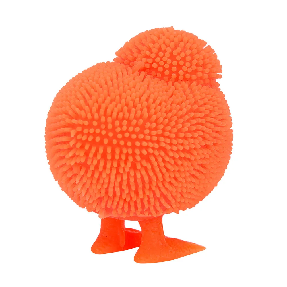 Случайный цвет 6 см Новинка мигающий фугу милые цыплята сквидгию сенсорная игрушка активность и игровой мяч