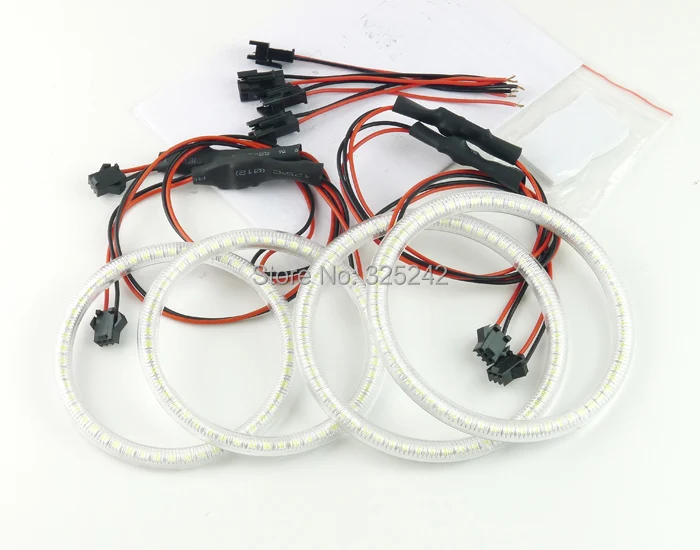 For Perodua Alza 2009 2010 2011 2012 2013 2014 2015 Excellent Ultra bright illumination smd led Angel Eyes Halo Ring kit 12 smd led angel eyes for Perodua Alza 2009-UP(4)