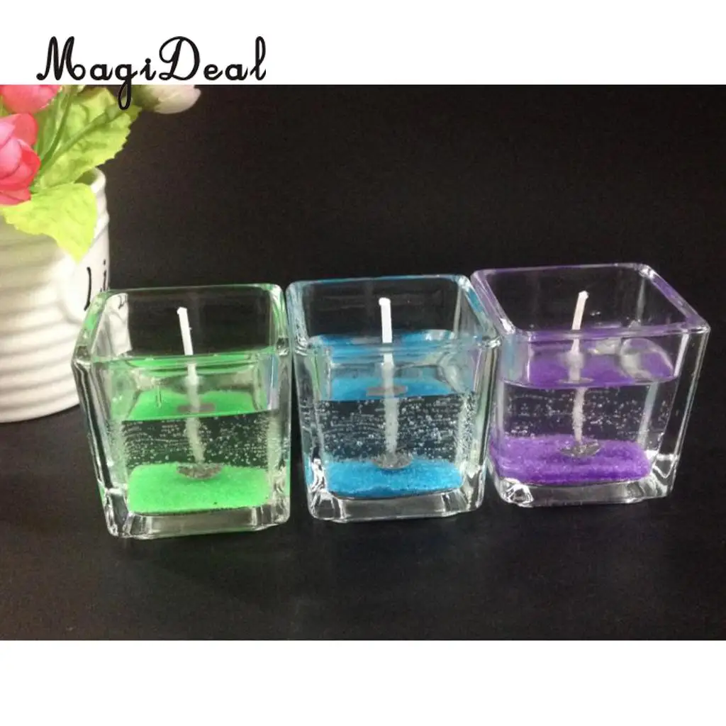 MagiDeal 200g Jelly Wax Handmade Candles DIY Material Clear Candle Birthdays Parties Votive Holiday Candles Making Supplies
