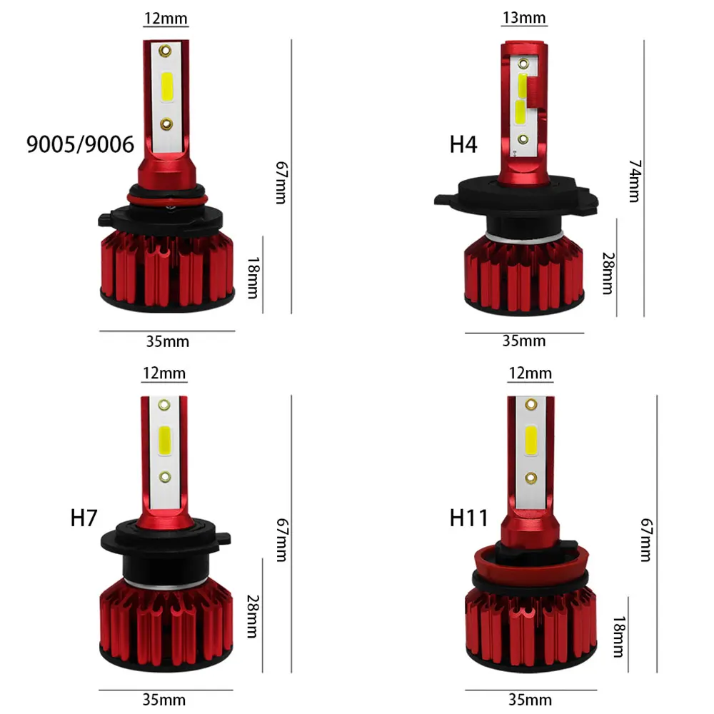 Светодиодный фонарь Универсальный спереди лампа H8/H9/H11 автомобильные аксессуары высокого Мощность стайлинга автомобилей светодиодные фары лампы