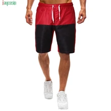 Jaycosin летние мужские лоскутные шорты для бега, повседневные шорты, модные мужские шорты с ремнем, новые шорты с завязками, штаны для бега с карманами