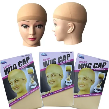 

Wholesale Fashion Stretchable Weaving Cap Elastic Nylon Mesh Net Dome Style Mesh Wig Cap For Making Black/Skin Color
