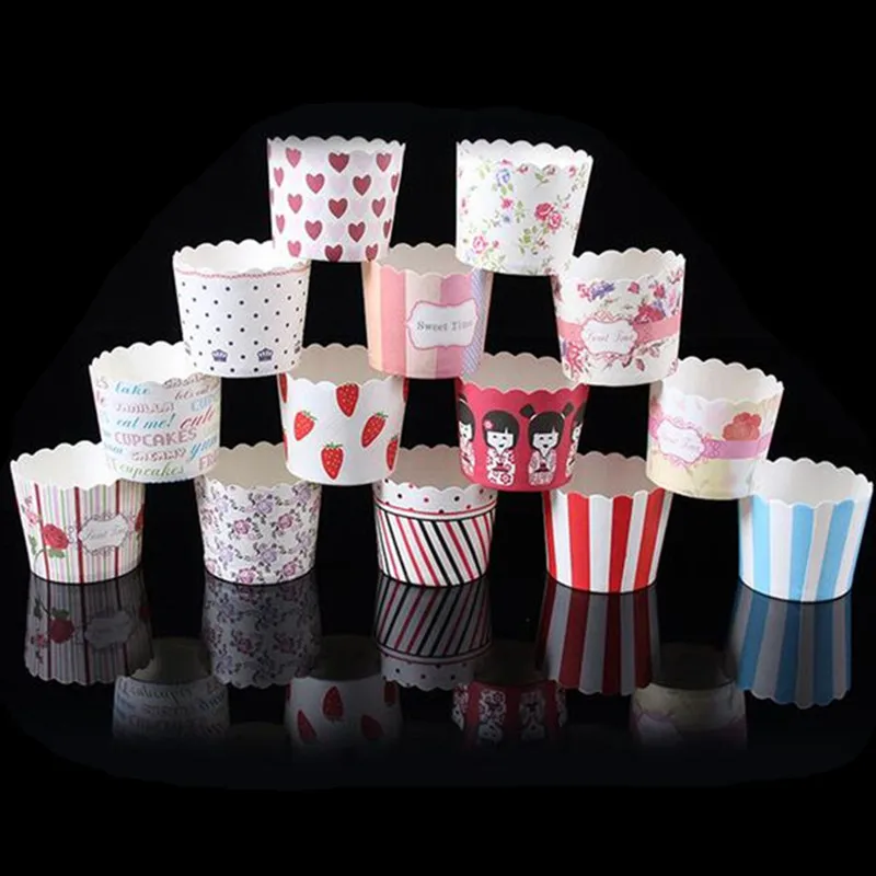 50PCS/Lot Muffin Cupcake Paper Cup Small Size Dia 6cm Kitchen Baking