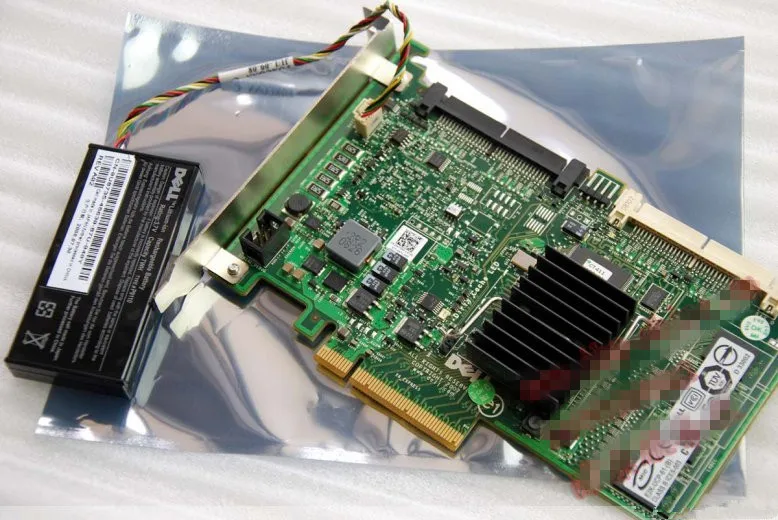 Карта памяти PERC 6I RAID6 SAS RAID-контроллер PCI-E для Dell Poweredge с аккумулятором и