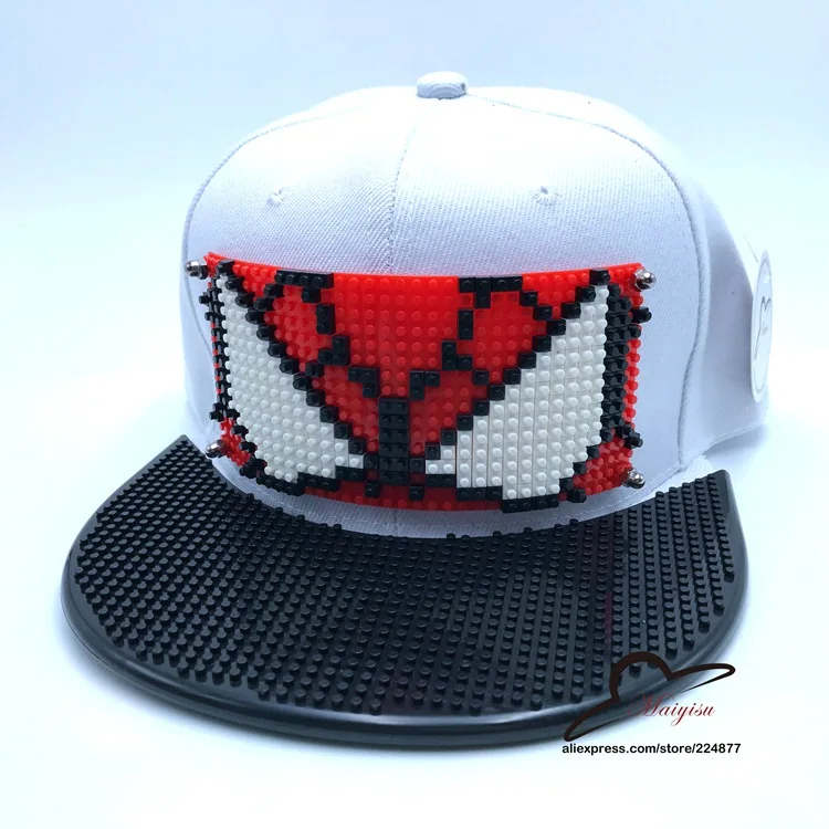 Мода Супер Марио мозаика настроить Snapback DIY Marie brick полями на заказ для шляпы хип-хоп Snapback шляпа бейсбольная Кепка - Цвет: 21