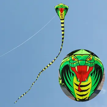 HBB 8m/15m/ Cartoon Mamba Snake Kites FRP Rod Flying Sports Beach Kitesurf Children Gift Family Outdoor Sport Activity Kids Toys 1