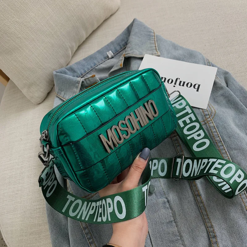 Ins الساخن بيع المرأة الصيف صغيرة مربع Crossbody حقيبة كتف الأزياء بو الجلود رسول رفرف حقيبة المحمول الهاتف المنظم أكياس
