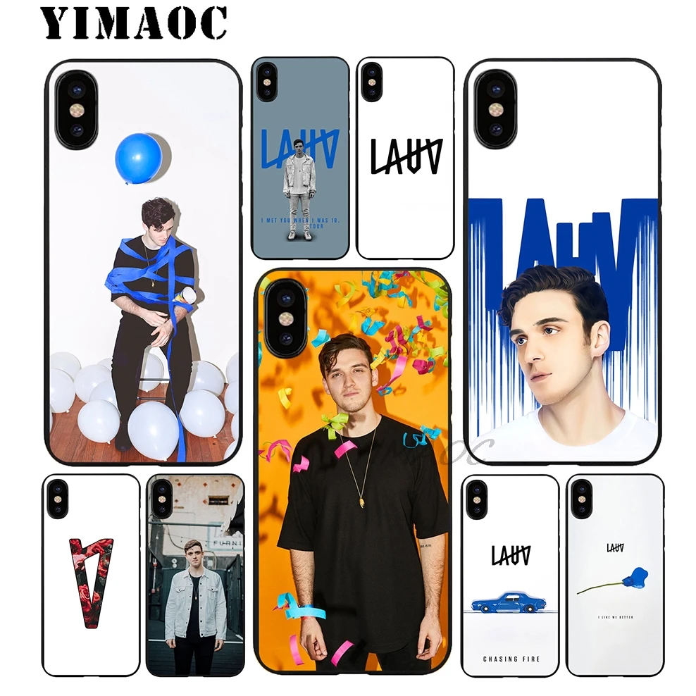 YIMAOC Lauv Singer Edition Мягкий ТПУ Черный силиконовый чехол для iPhone X или 10 8 7 6 6S Plus 5 5S SE Xr Xs