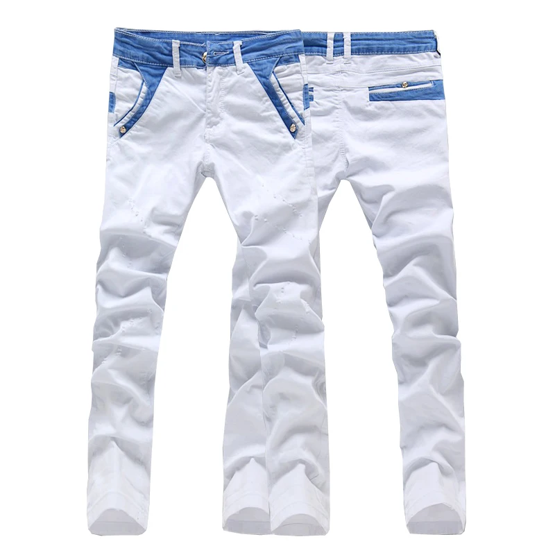 cotton jeans white colour
