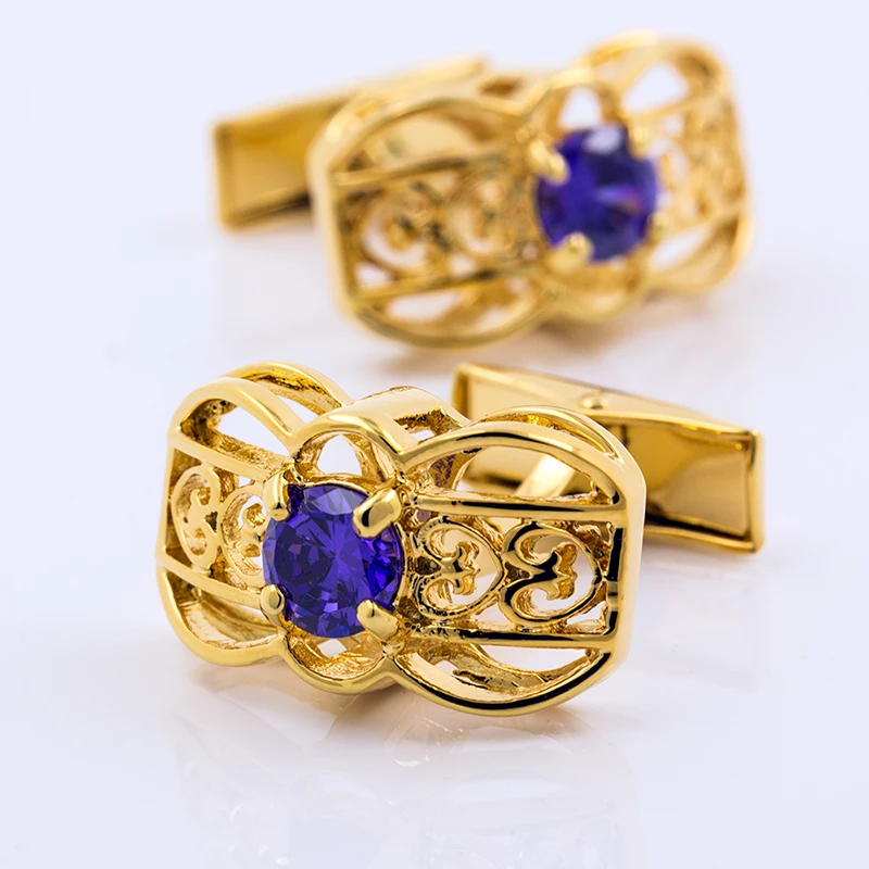 

KFLK jewelry in 2017 new product for men's Gold-color shirt brand with high quality and luxury wedding men free shipping