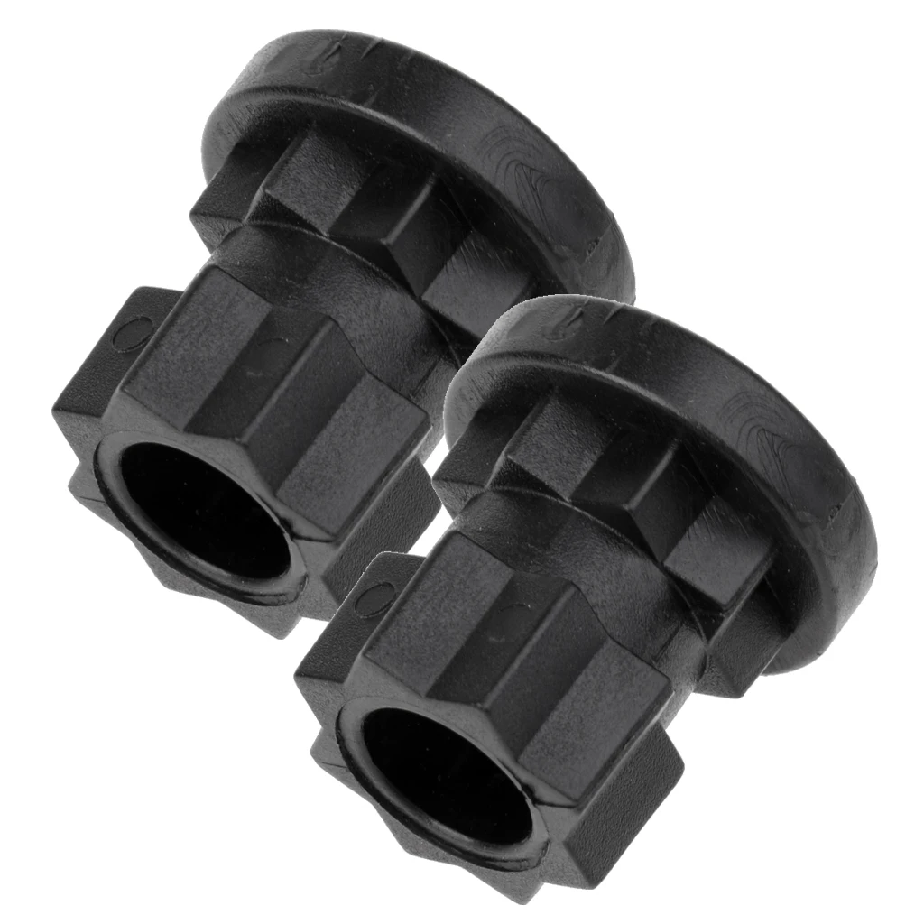 

Perfeclan 2Pcs 7/8 inch Durable Nylon Kayak Ram Rod Base Mount Track Base Boat Canoe Angler Fishing Replacement Accessories