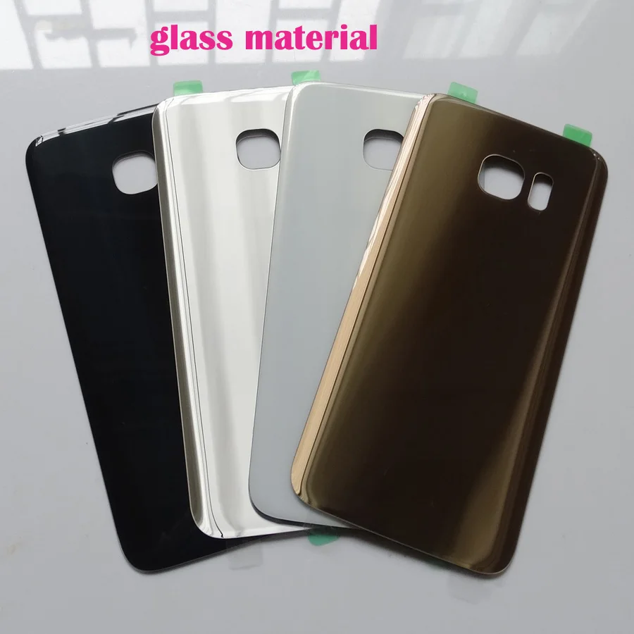 

Glass Material New Rear Battery Door Case For Samsung Galaxy S7 G930 G930F S7 Edge G935 G935F Back Glass Housing Cover +Adhesive