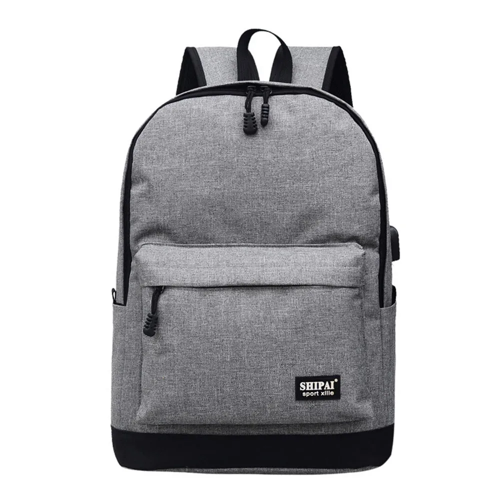 Causl Нейтральный мужской нейлоновый рюкзак сплошной цвет мужской путешествия студенческий школьная сумка для ноутбука 2019 новый дизайн