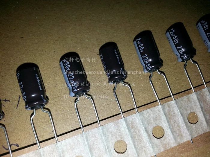 

10pcs/25pcs 22uf 50v Nichicon original Japanese PJ electrolytic capacitor 50v22uf 5x11