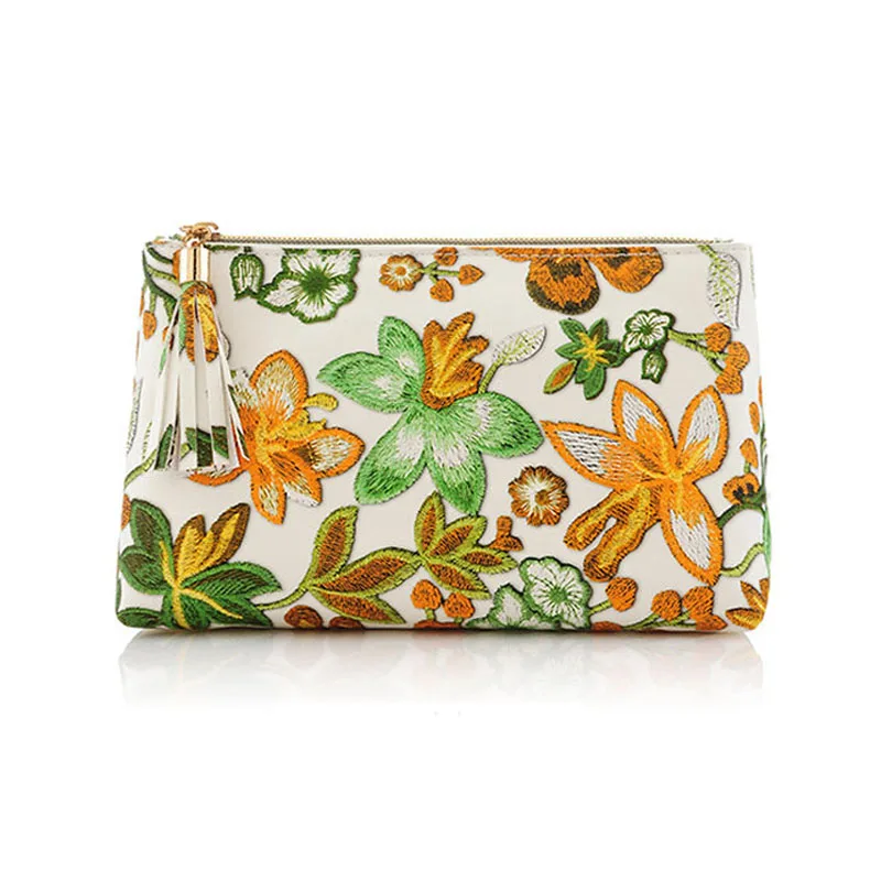 

Women's Cosmetic Bags Embroidery Cosmetics Organizers Travel Cosmetics Storage Bags High Quality WISECOL