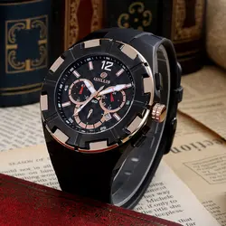 Willis новые мужские s Топ люксовый бренд уникальные спортивные силиконовые часы Мужские кварцевые часы с датой водонепроницаемые наручные