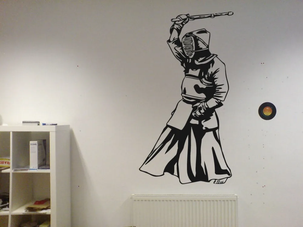 

Wall Sticker Room Decal fencing sport fight sword boys kids nursery