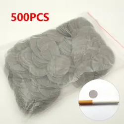 Металлические фильтры трубы фильтр табак поддержка сети практичный дым экран Марля серебристо-серый Многофункциональный химической
