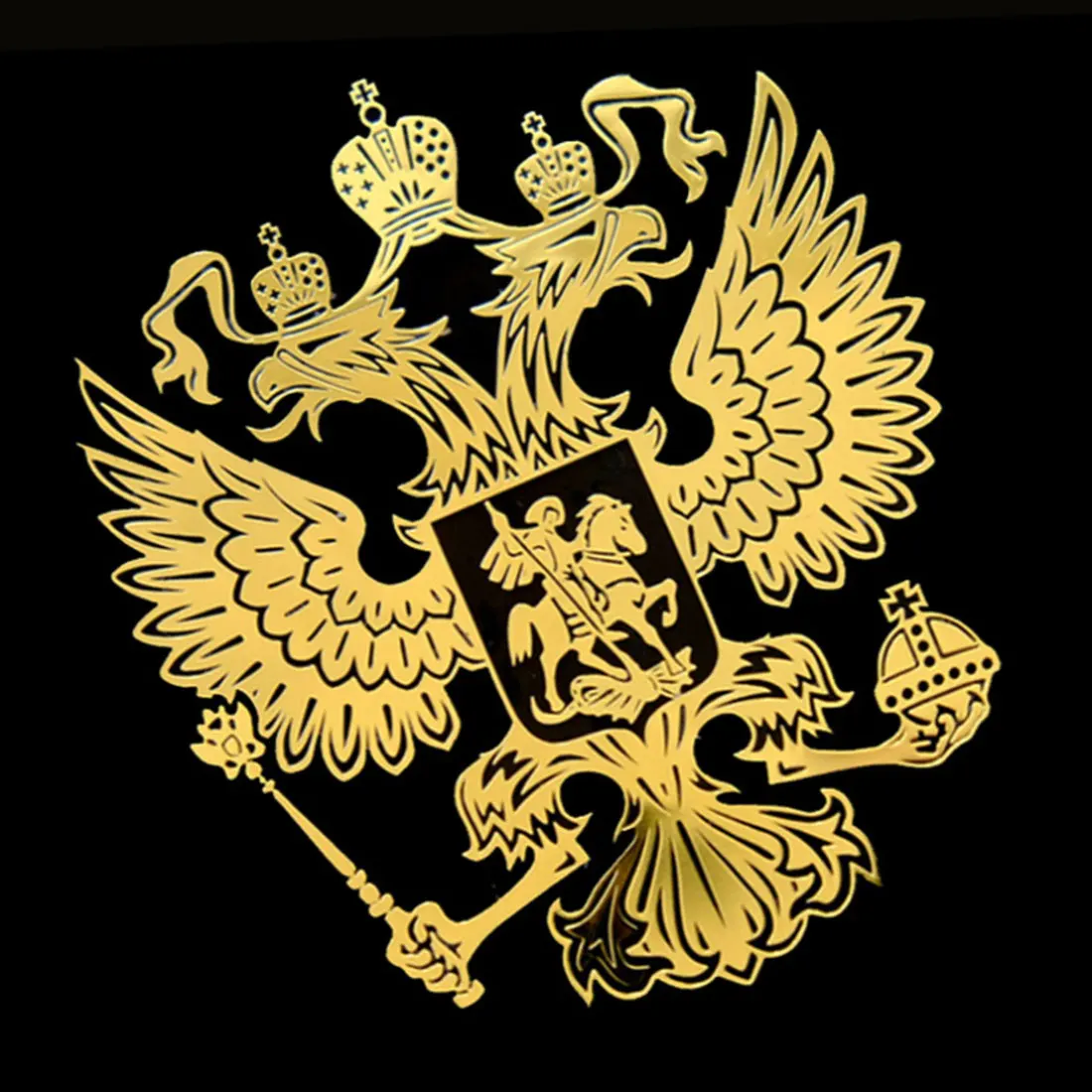 Dewtreetали 6 0*5 4 см 9 0*8 герб России никелевая Металлическая Автомобильная наклейка