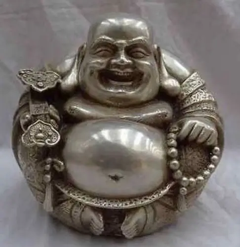 

Exquisite China Buddhist happy smiling Maitreya Buddha Auspicious Statue