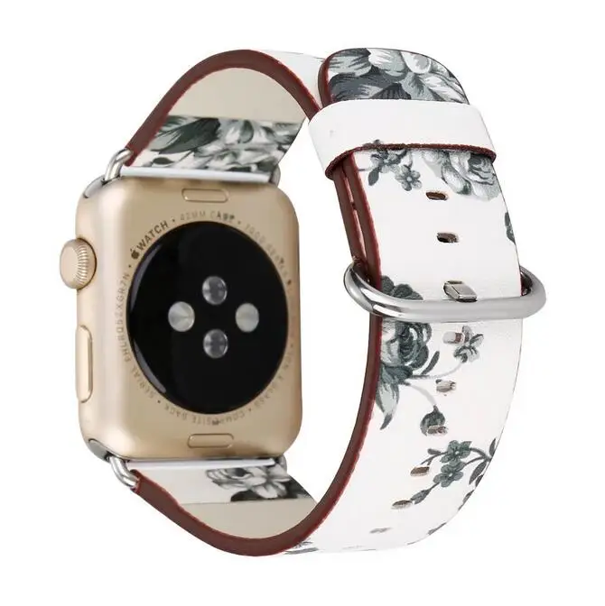 Ремешок для часов Apple Watch 38 мм 42 мм 40 мм 44 мм цветок ремешок для iwatch 4 3 2 1 Strapseries 5