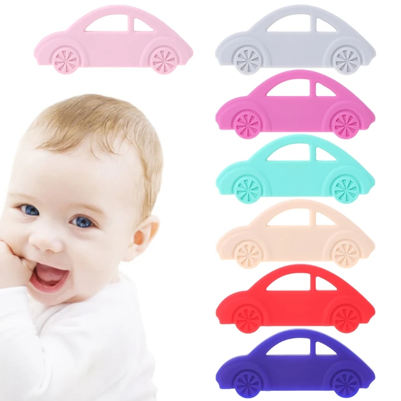 

Safety Food Grade Silicone Owl Baby Teething Chew Toy Teether Grind Babys Teeth